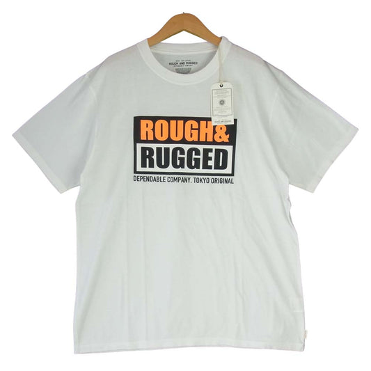 ROUGH and RUGGED ラフアンドラゲッド 19SS RR19-5-T02 DESIGN CT-01 クルーネック ショートスリーブ T?シャツ ホワイト系 3【新古品】【未使用】【中古】