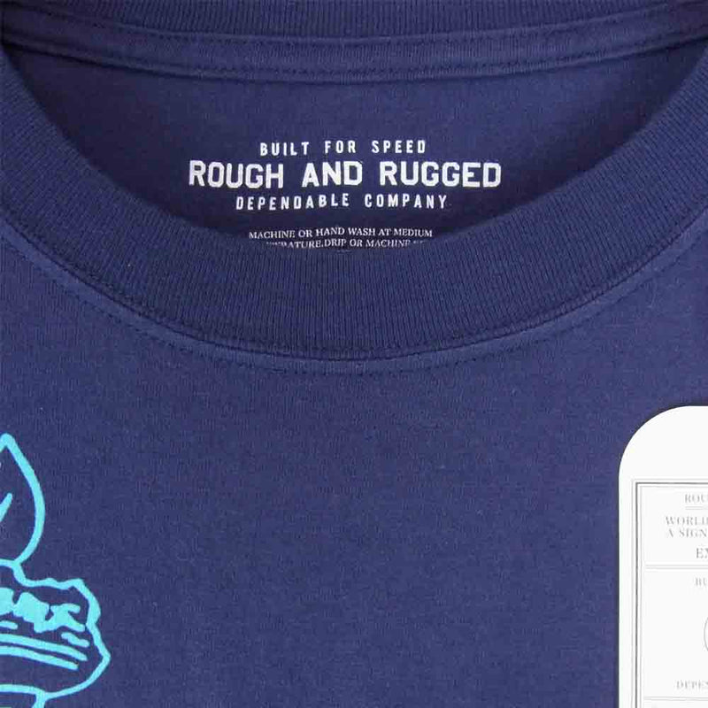ROUGH and RUGGED ラフアンドラゲッド 19SS RR19-6-T02 DESIGN CT-04 プリント Tシャツ パープル系 1【新古品】【未使用】【中古】