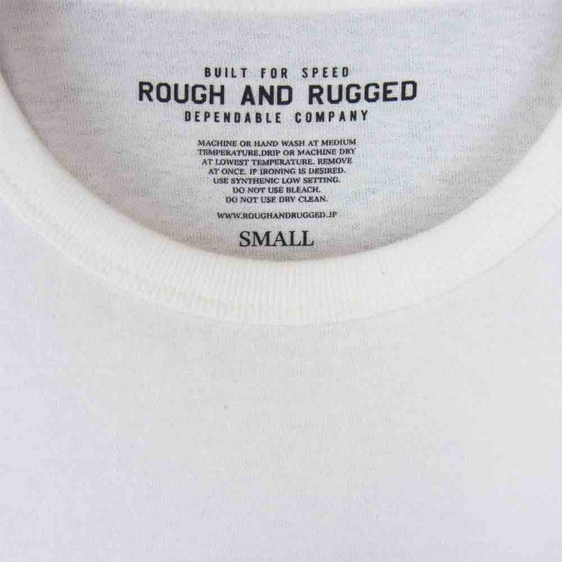 ROUGH and RUGGED ラフアンドラゲッド RR17-5-T01 DESIGN CT-02 半袖 Tシャツ ホワイト系 1【新古品】【未使用】【中古】