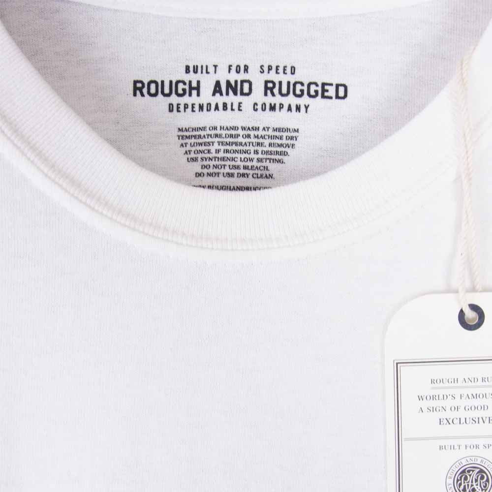ROUGH and RUGGED ラフアンドラゲッド RR17-1ST-SPT06 INDIAN BOY CT インディアン ボーイ Tシャツ ホワイト系 L【新古品】【未使用】【中古】