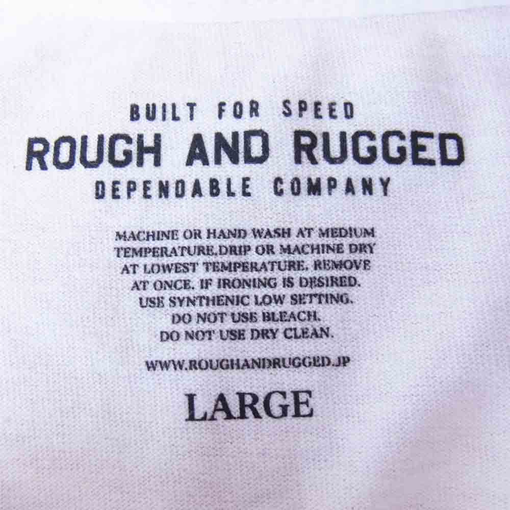 ROUGH and RUGGED ラフアンドラゲッド RR17-1ST-SPT06 INDIAN BOY CT インディアン ボーイ Tシャツ ホワイト系 L【新古品】【未使用】【中古】