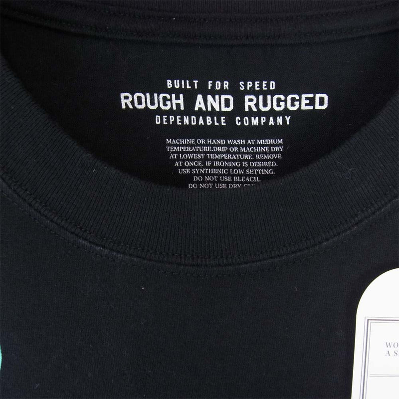ROUGH and RUGGED ラフアンドラゲッド 19SS RR19-6-T02 DESIGN CT-04 プリント Tシャツ ブラック系 3【新古品】【未使用】【中古】