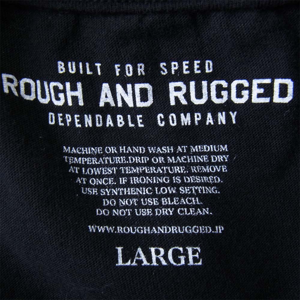 ROUGH and RUGGED ラフアンドラゲッド 19SS RR19-6-T02 DESIGN CT-04 プリント Tシャツ ブラック系 3【新古品】【未使用】【中古】