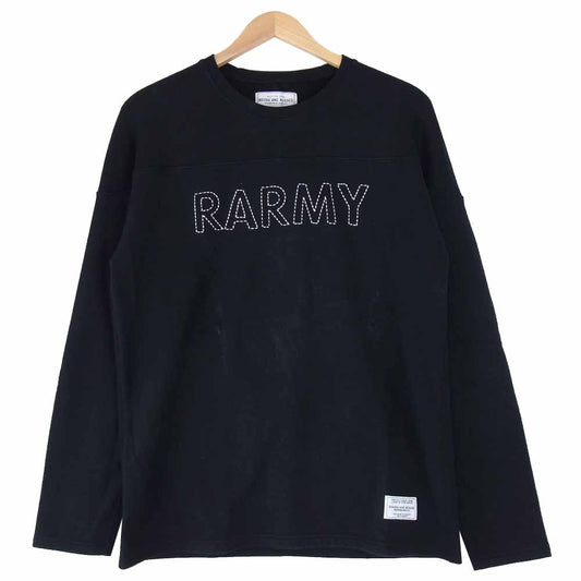 ROUGH and RUGGED ラフアンドラゲッド RR17-1-T01 MOTO CREW モト クルーネック スウェット ブラック系 2【新古品】【未使用】【中古】
