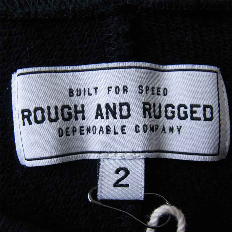 ROUGH and RUGGED ラフアンドラゲッド RR17-1-T01 MOTO CREW モト クルーネック スウェット ブラック系 2【新古品】【未使用】【中古】