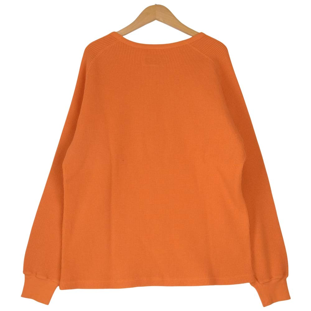 ROUGH and RUGGED ラフアンドラゲッド 18SS RR18-1-T02 BLOCK ブロック サーマル 長袖 ニット オレンジ系 1【新古品】【未使用】【中古】