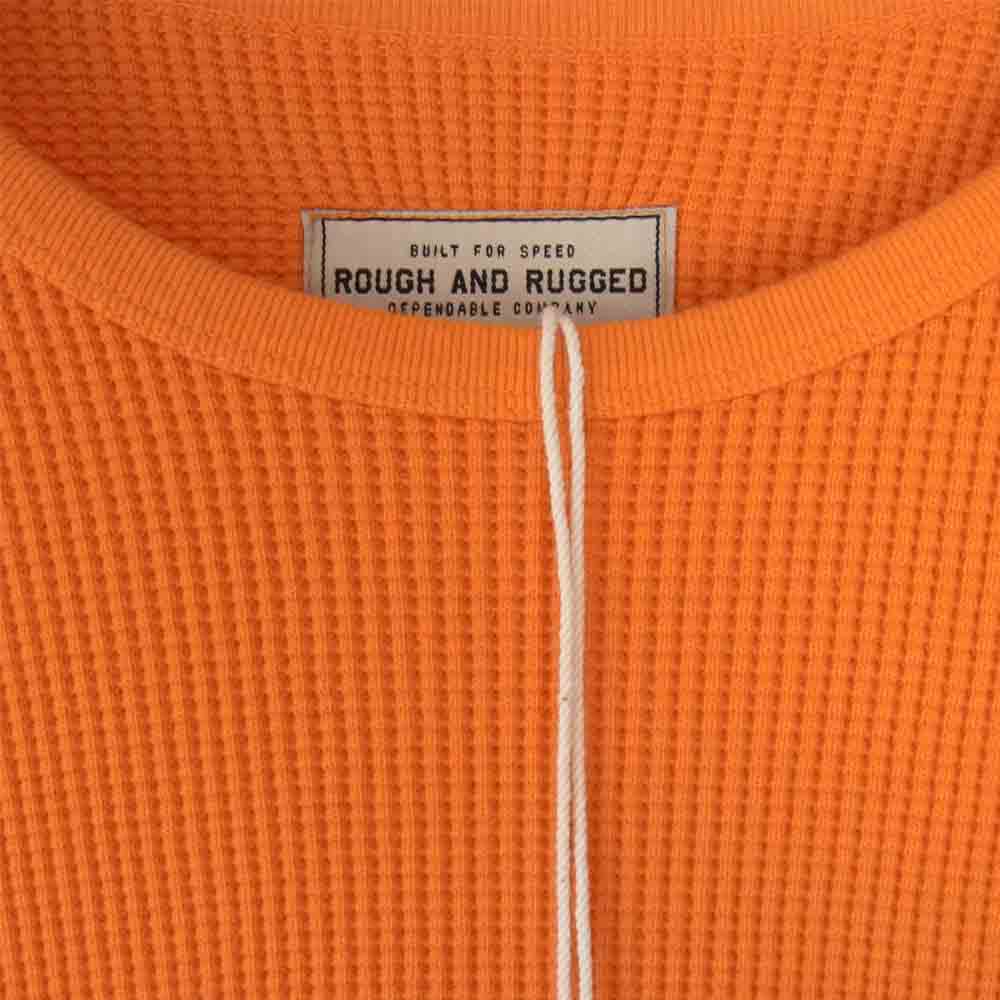 ROUGH and RUGGED ラフアンドラゲッド 18SS RR18-1-T02 BLOCK ブロック サーマル 長袖 ニット オレンジ系 2【新古品】【未使用】【中古】