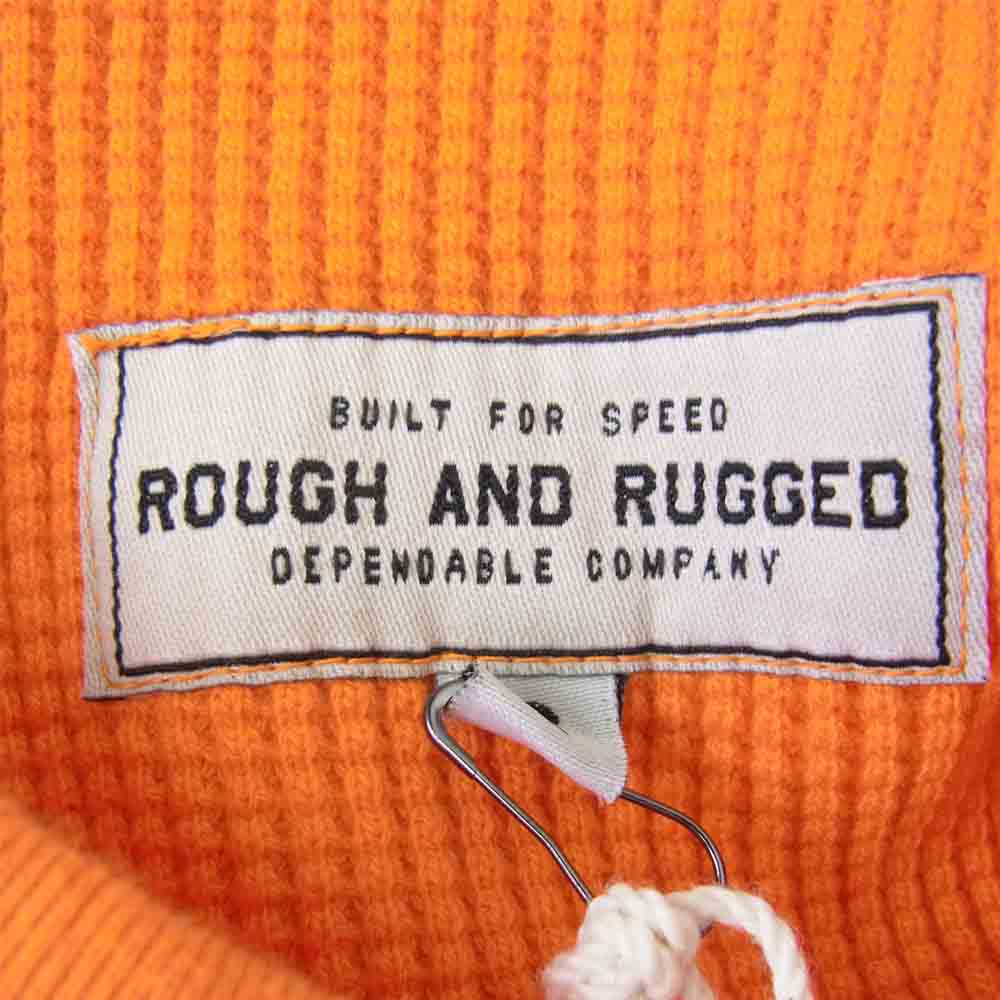 ROUGH and RUGGED ラフアンドラゲッド 18SS RR18-1-T02 BLOCK ブロック サーマル 長袖 ニット オレンジ系 2【新古品】【未使用】【中古】