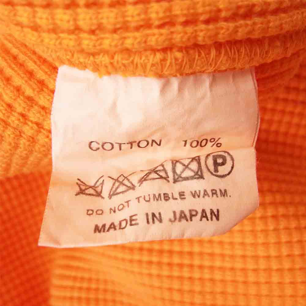 ROUGH and RUGGED ラフアンドラゲッド 18SS RR18-1-T02 BLOCK ブロック サーマル 長袖 ニット オレンジ系 2【新古品】【未使用】【中古】