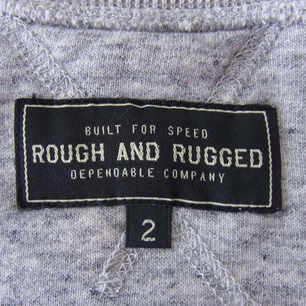 ROUGH and RUGGED ラフアンドラゲッド 17AW RR17-10-T02 CHAMP CREW チャンプ クルーネック スウェット グレー系 2【新古品】【未使用】【中古】