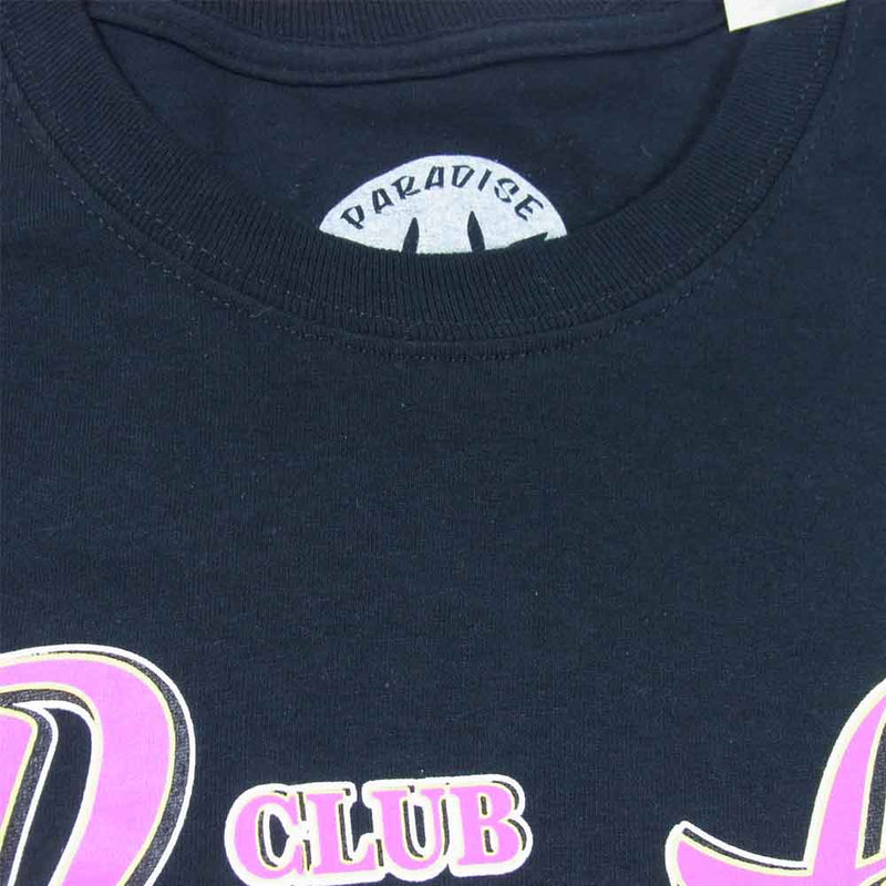 パラダイス Party Girl LS Tee Tシャツ プリント USA製 コットン ブラック系 L【美品】【中古】