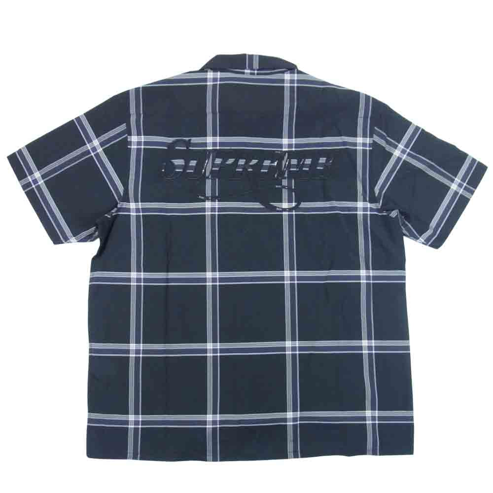 Supreme シュプリーム 21SS light weight S/S plaid shirt ライト ウェイト プレイド シャツ ブラック系 M【極上美品】【中古】