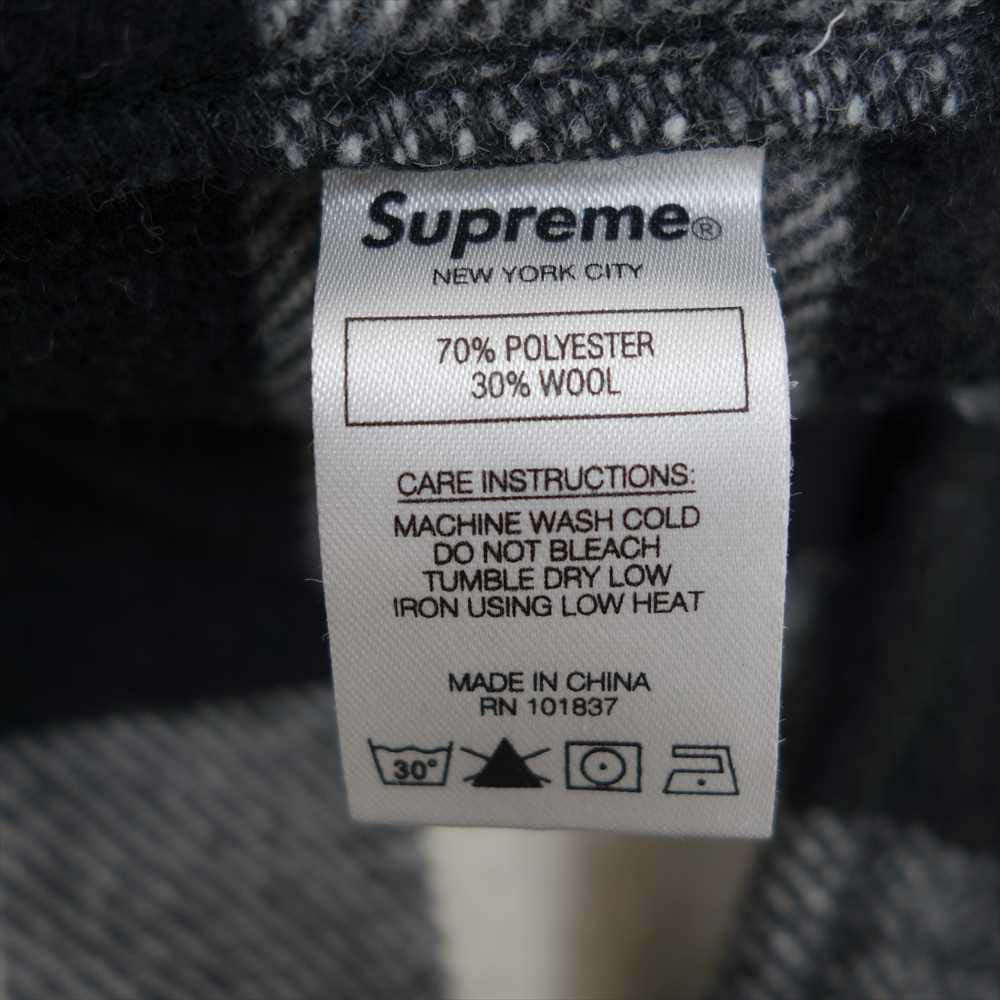 Supreme シュプリーム 19aw 1-800 Buffalo Plaid Shirt バッファロー プレイド チェック シャツ ブラック系 ホワイト系 M【中古】