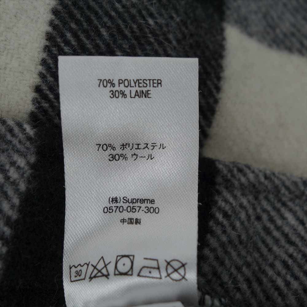 Supreme シュプリーム 19aw 1-800 Buffalo Plaid Shirt バッファロー プレイド チェック シャツ ブラック系 ホワイト系 M【中古】