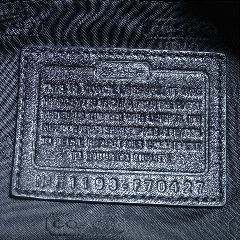 COACH コーチ F70427 キャムデン メッセンジャー バッグ ショルダーバッグ ブラック系【中古】