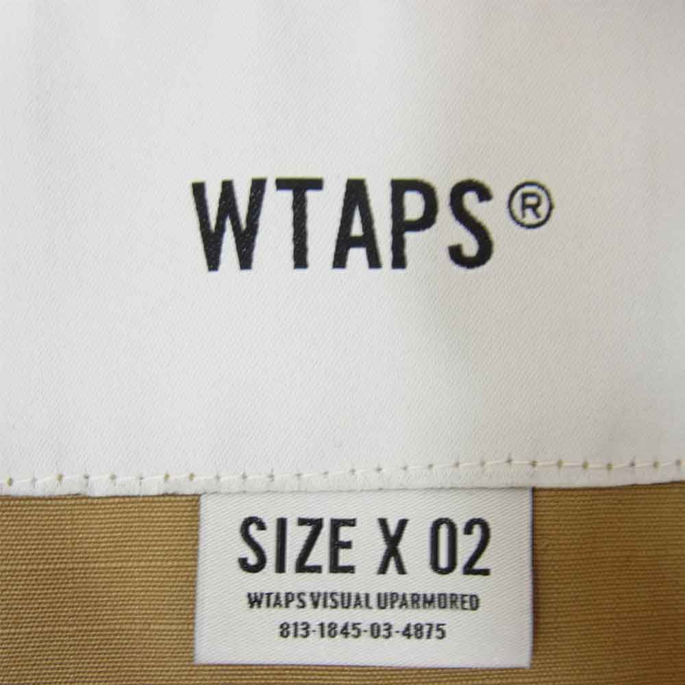 WTAPS ダブルタップス 21SS 211WVDT-SHM03 JUNGLE SHIRT 02 RIPSTOP リップストップ ジャングル シャツ ベージュ系 02【中古】