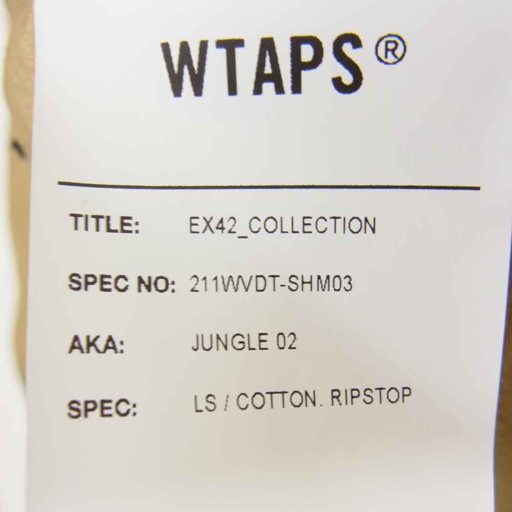 WTAPS ダブルタップス 21SS 211WVDT-SHM03 JUNGLE SHIRT 02 RIPSTOP リップストップ ジャングル シャツ ベージュ系 02【中古】