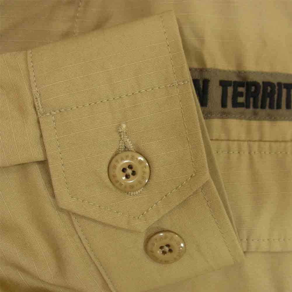 WTAPS ダブルタップス 21SS 211WVDT-SHM03 JUNGLE SHIRT 02 RIPSTOP リップストップ ジャングル シャツ ベージュ系 02【中古】