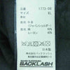 ISAMUKATAYAMA BACKLASH イサムカタヤマバックラッシュ 1773-08 ジャパンショルダー 製品染め フロントダブルジップ フーディー ダブルライダース ジャケット ブラック系 XL【美品】【中古】