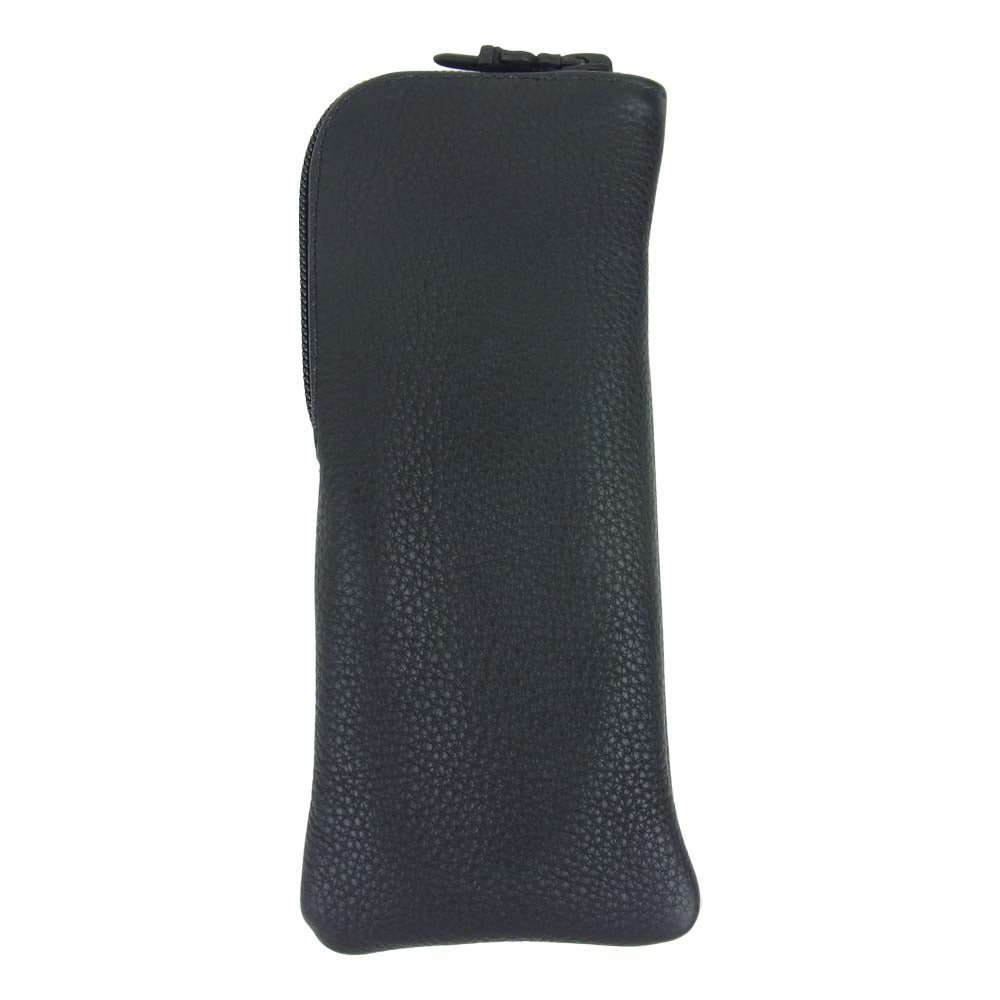 CHROME HEARTS クロムハーツ（原本無） EYEWEAR CASE 3 CHプラスパッチ レザー アイウェア 眼鏡ケース ブラック系【中古】