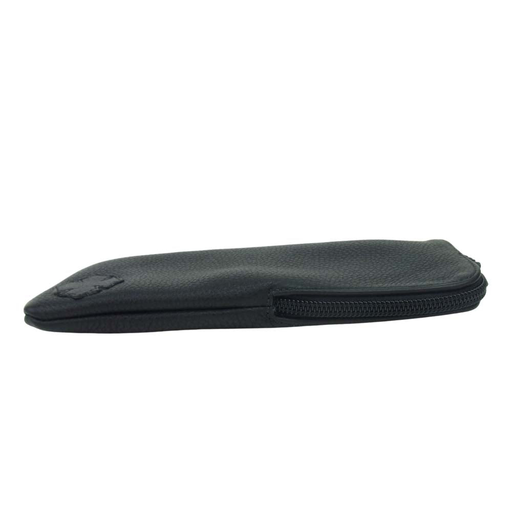 CHROME HEARTS クロムハーツ（原本無） EYEWEAR CASE 3 CHプラスパッチ レザー アイウェア 眼鏡ケース ブラック系【中古】