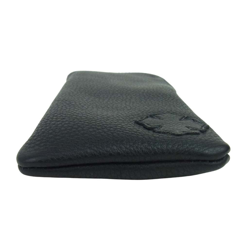 CHROME HEARTS クロムハーツ（原本無） EYEWEAR CASE 3 CHプラスパッチ レザー アイウェア 眼鏡ケース ブラック系【中古】