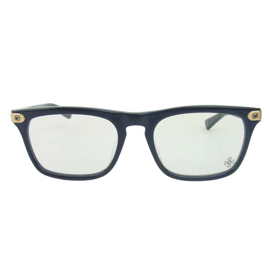 CHROME HEARTS クロムハーツ（原本無） BEAU NER 眼鏡 メガネ サングラス アイウェア ネイビー系【中古】