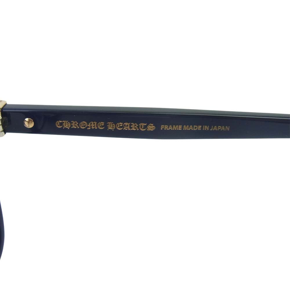 CHROME HEARTS クロムハーツ（原本無） BEAU NER 眼鏡 メガネ サングラス アイウェア ネイビー系【中古】