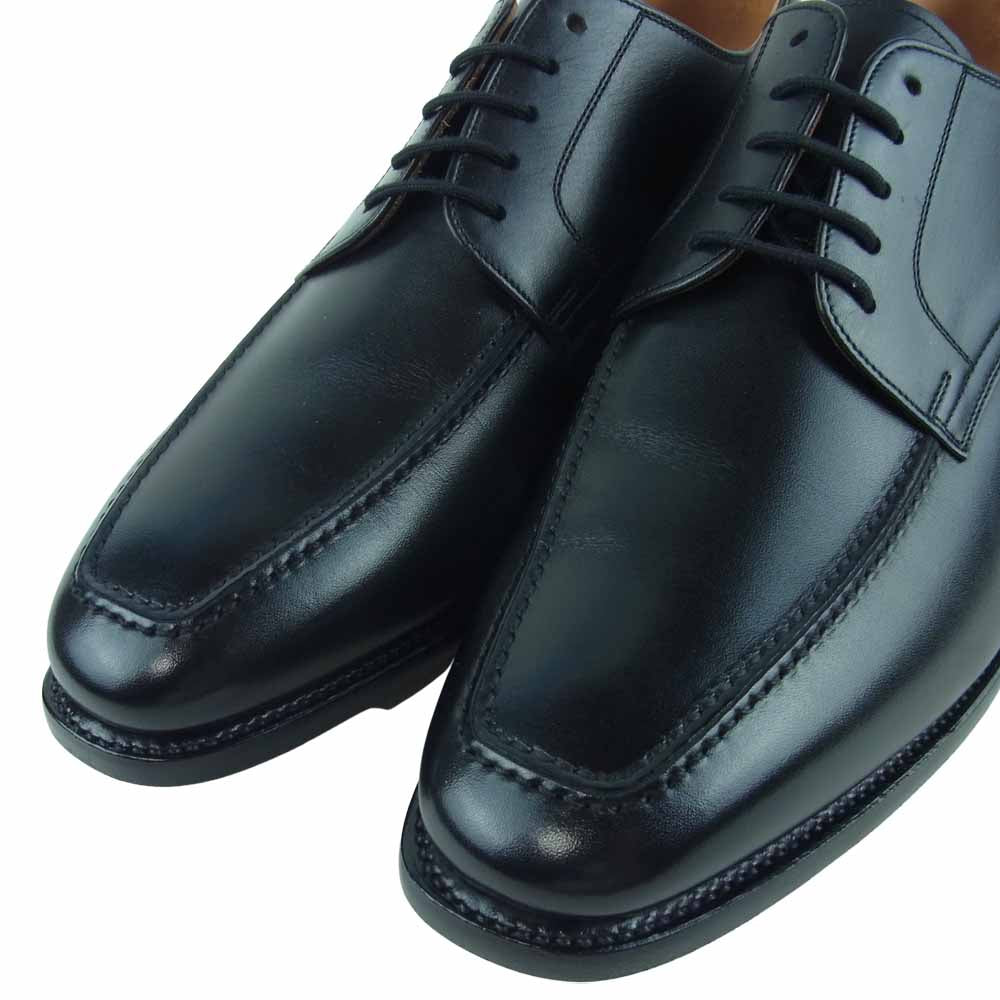 SCOTCH GRAIN スコッチグレイン 3529 BL ASHLANCE アシュランス Uチップ ドレス シューズ ブラック系 25EEE【極上美品】【中古】