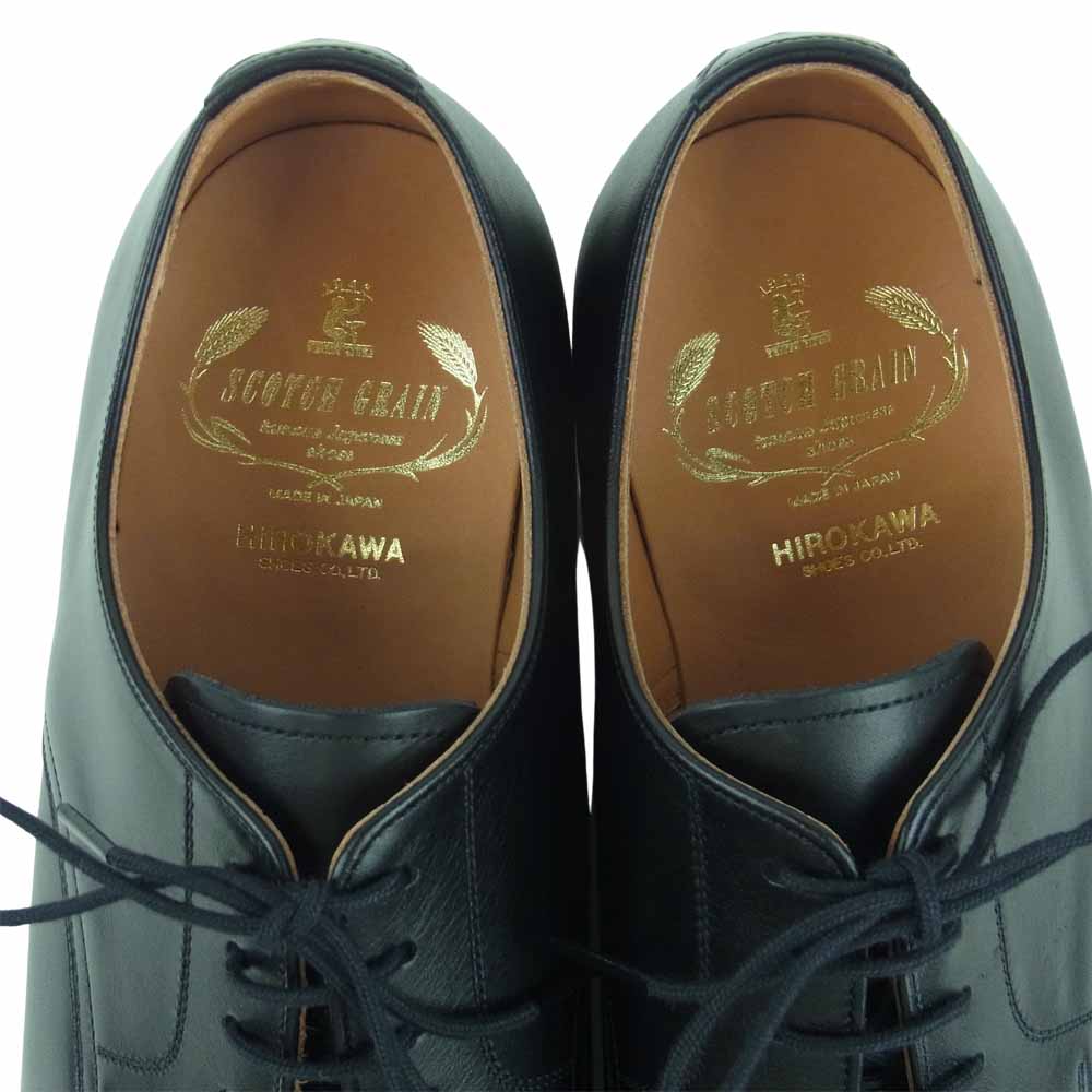 SCOTCH GRAIN スコッチグレイン 3529 BL ASHLANCE アシュランス Uチップ ドレス シューズ ブラック系 25EEE【極上美品】【中古】