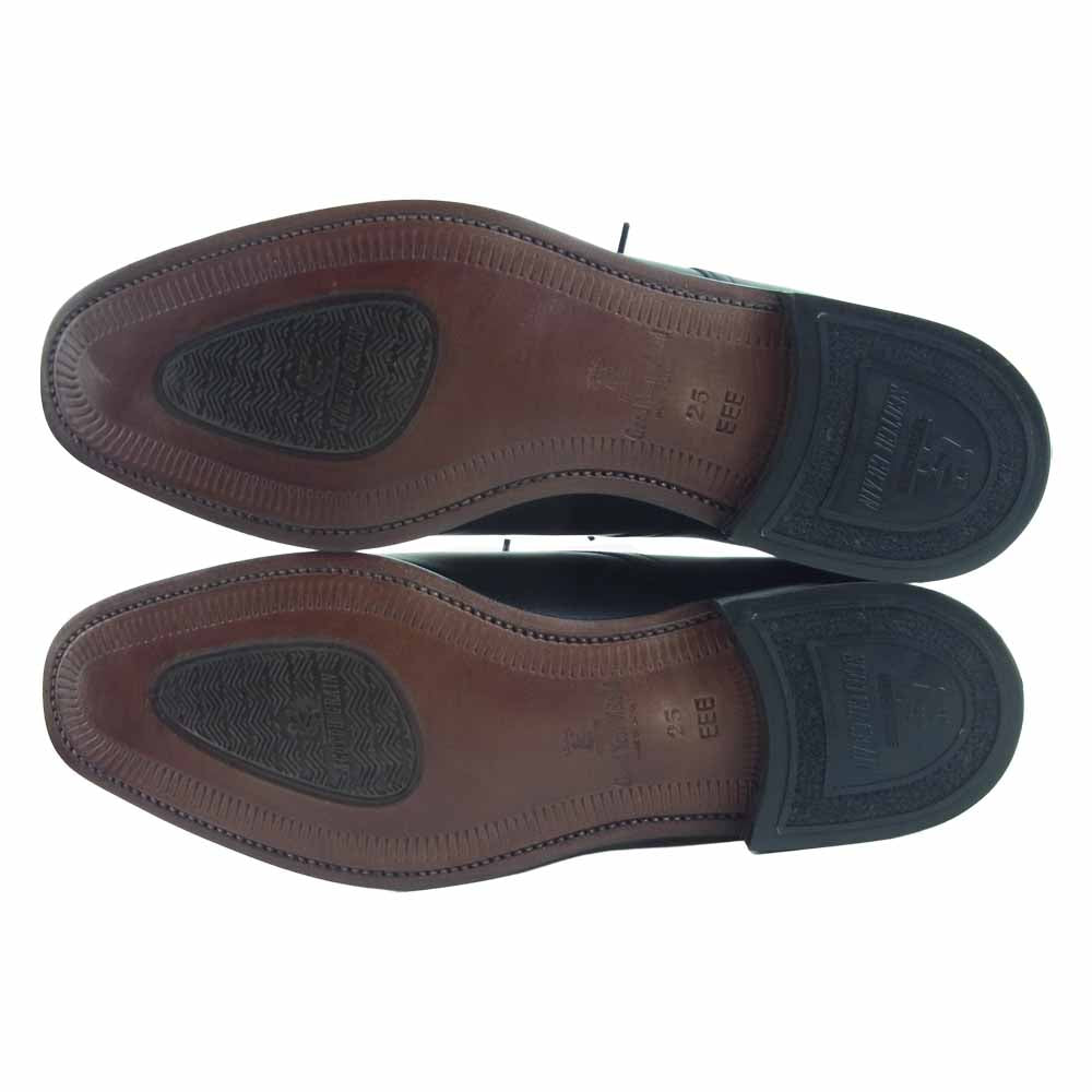 SCOTCH GRAIN スコッチグレイン 3529 BL ASHLANCE アシュランス Uチップ ドレス シューズ ブラック系 25EEE【極上美品】【中古】