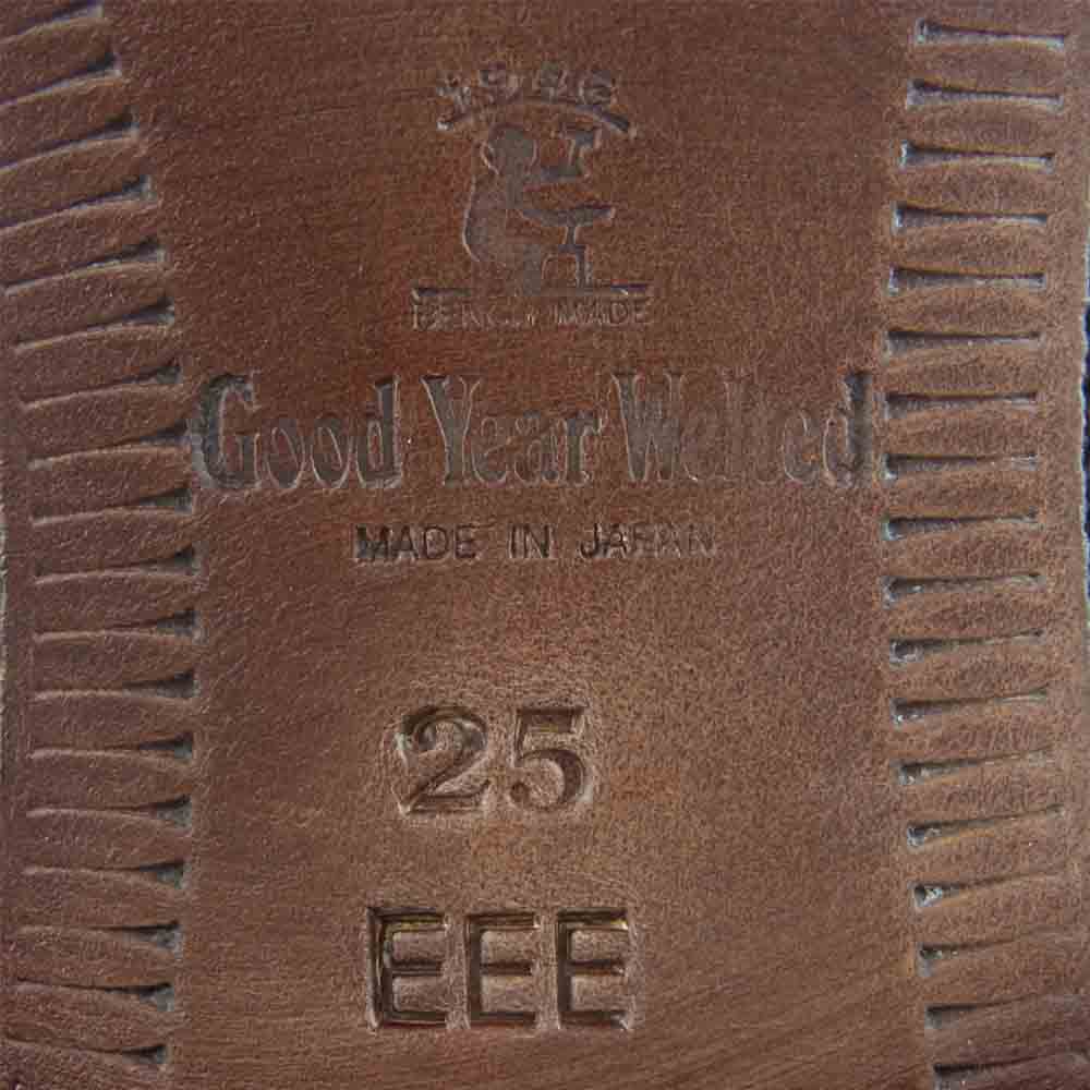 SCOTCH GRAIN スコッチグレイン 3529 BL ASHLANCE アシュランス Uチップ ドレス シューズ ブラック系 25EEE【極上美品】【中古】