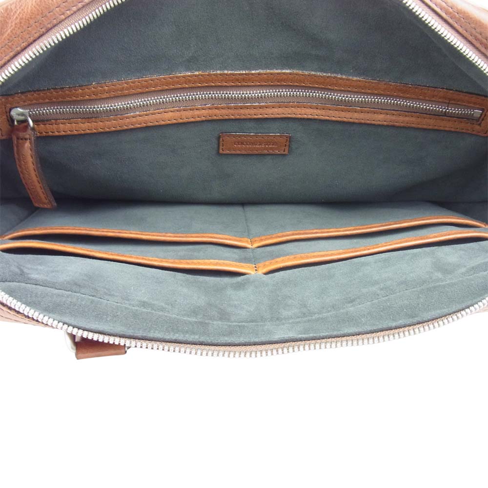 COCOMEISTER ココマイスター MATTONE GILBERTO マットーネ ジルベルト 2way ショルダー ブリーフケース ビジネスバッグ ブラウン系【中古】