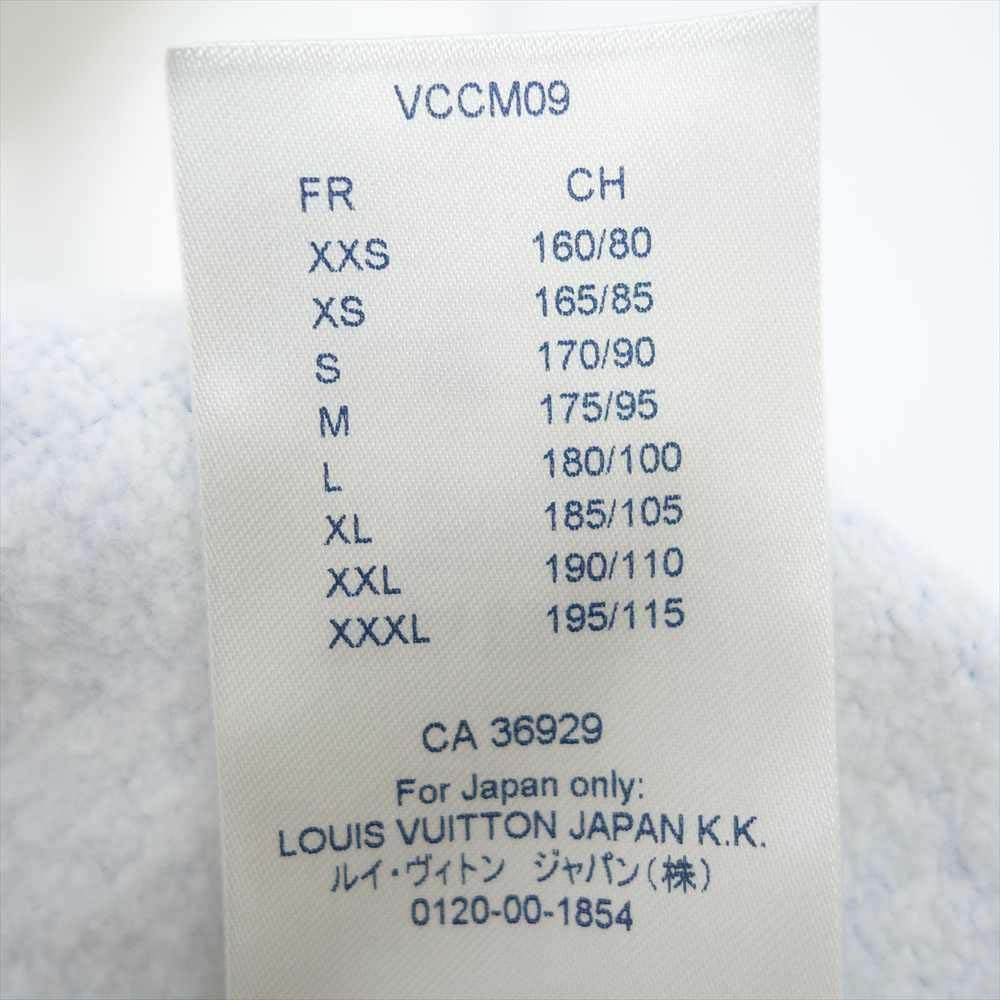 LOUIS VUITTON ルイ・ヴィトン 21SS 1A8QV7 国内正規品 ウォーターカラー ジャイアント モノグラム スウェット ホワイト系 XL【中古】