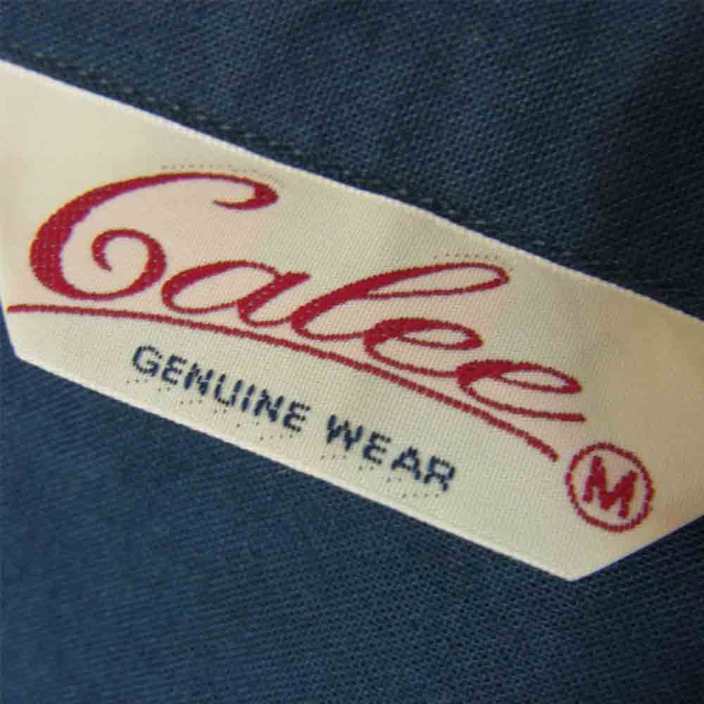 CALEE キャリー 切替 開襟 シャツ ブルー系 M【中古】