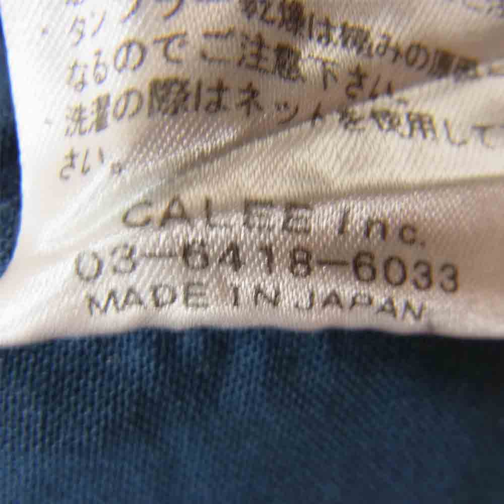 CALEE キャリー 切替 開襟 シャツ ブルー系 M【中古】
