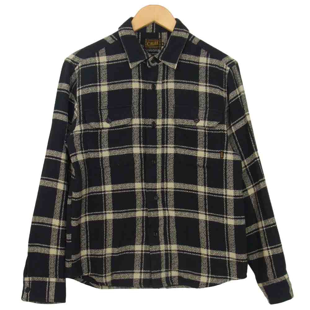 CALEE キャリー ネイティブ チェック シャツ ブラック系 M【中古】