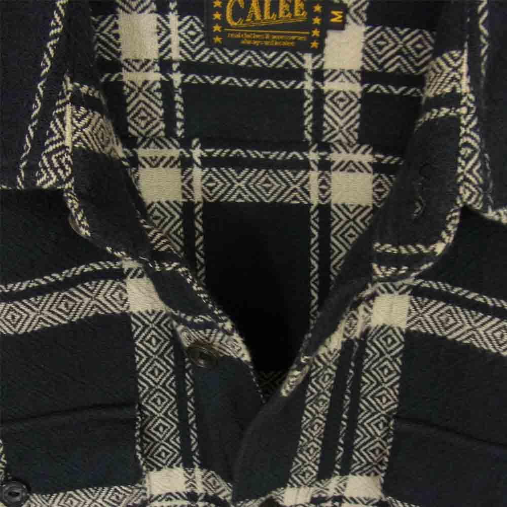 CALEE キャリー ネイティブ チェック シャツ ブラック系 M【中古】