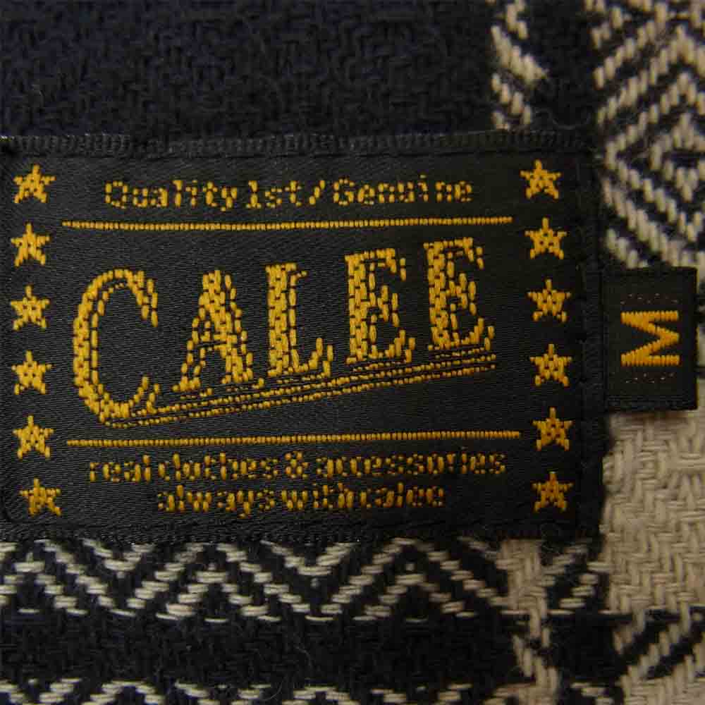 CALEE キャリー ネイティブ チェック シャツ ブラック系 M【中古】