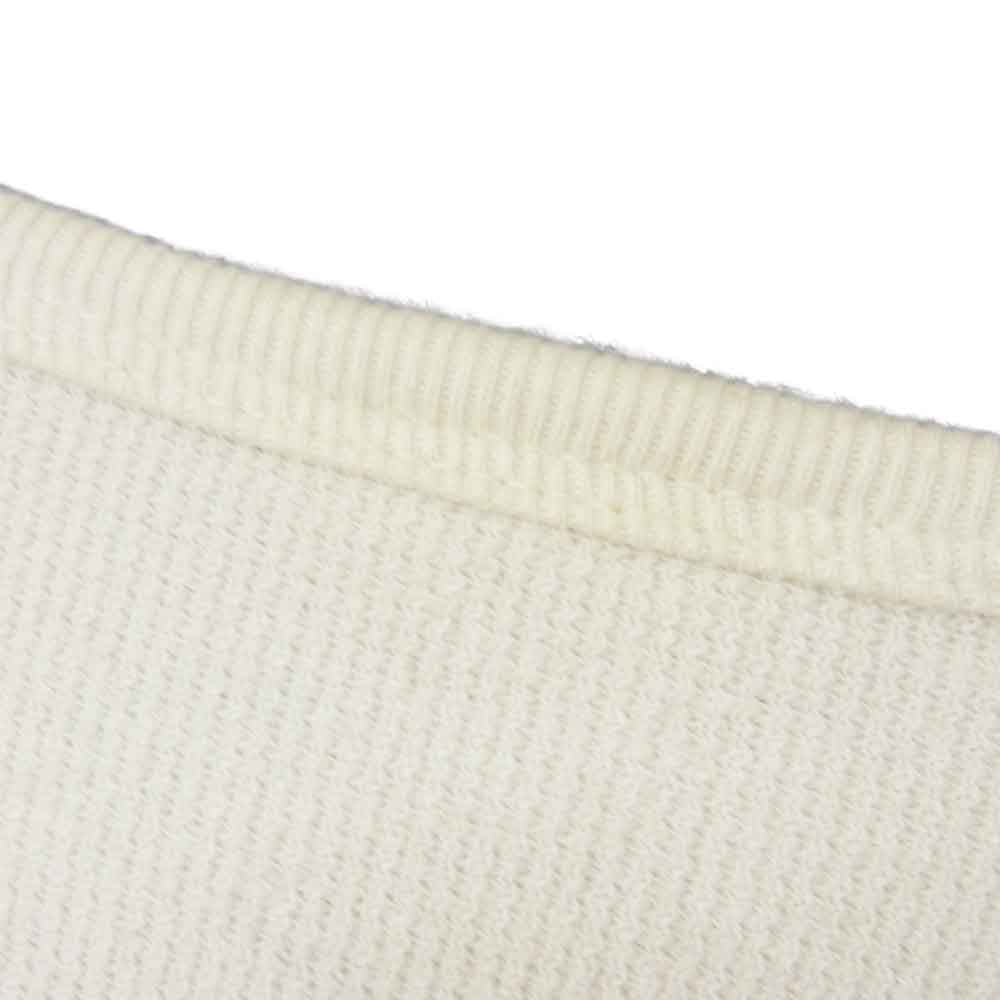 CALEE キャリー ネイティブ ヘンリーネック サーマル カットソー ホワイト系 M【中古】