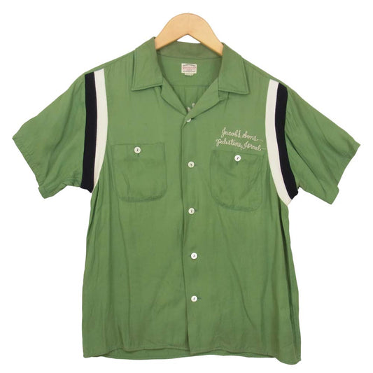COOTIE クーティー GLORY BOUND グローリーバウンド 半袖  開襟 ボウリング シャツ ライトグリーン系 M【中古】