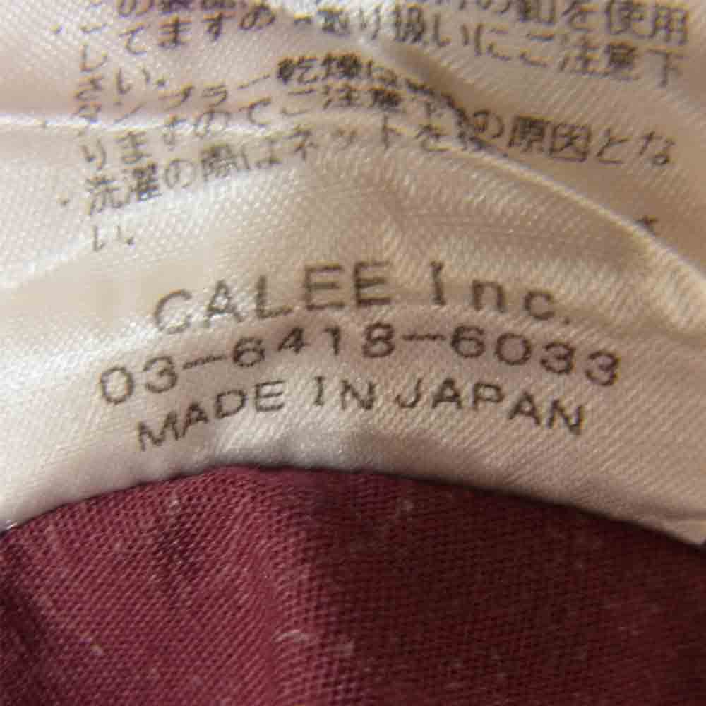 CALEE キャリー 花柄 シャツ エンジ系 M【中古】