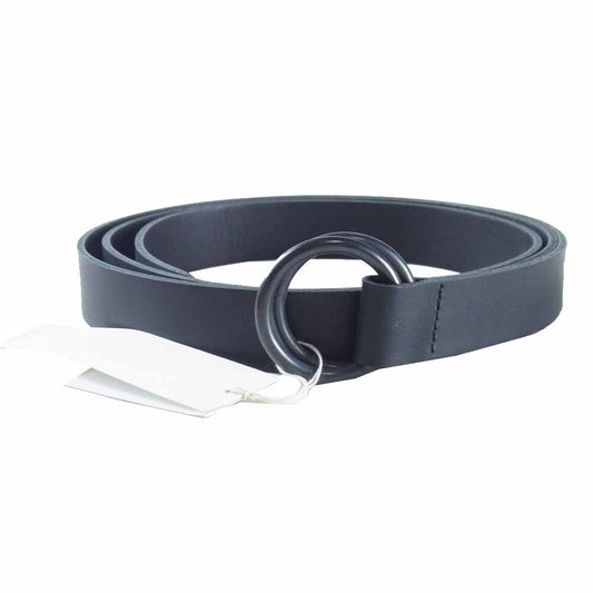 Yohji Yamamoto ヨウジヤマモト S'YTE UB-F04-701-1 Cow Leather 25mm Long Ring Belt カウレザー リング ベルト ブラック系 3【新古品】【未使用】【中古】