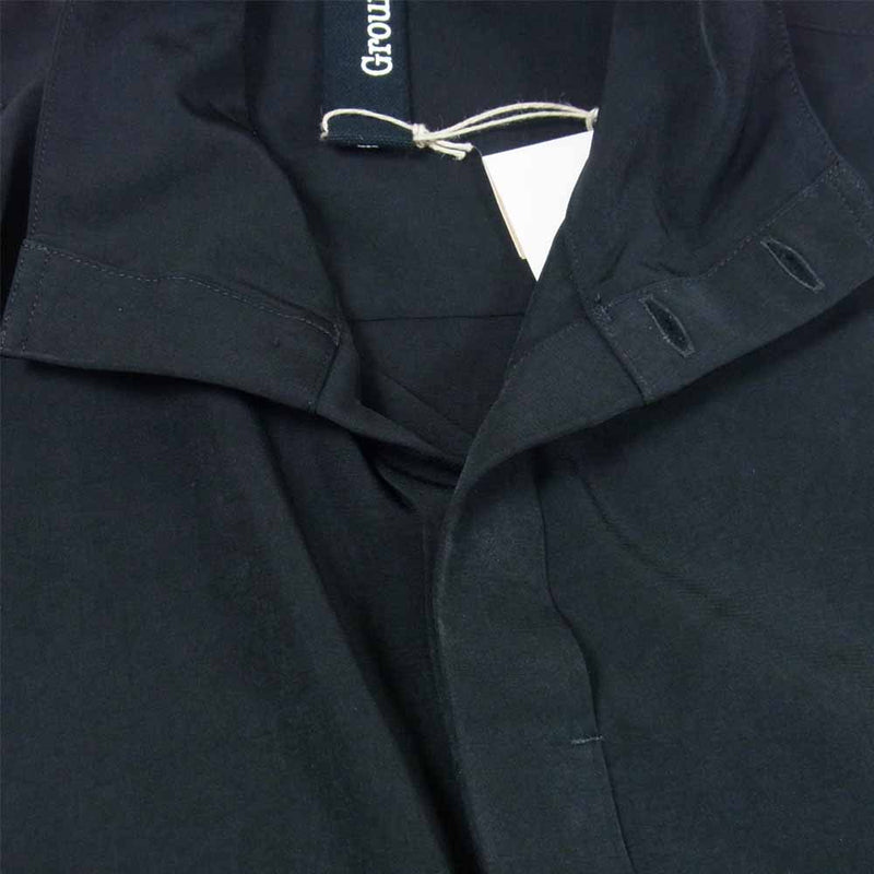 Yohji Yamamoto ヨウジヤマモト GroundY 21SS GT-B06-500 Vintage Decyne Stand Collar Long Shirt ヴィンテージデシン スタンドカラー ロングシャツ ブラック系 3【新古品】【未使用】【中古】