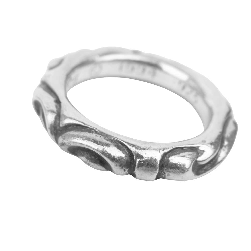 CHROME HEARTS クロムハーツ（原本有） SCRL BAND スクロール バンド リング シルバー系【中古】
