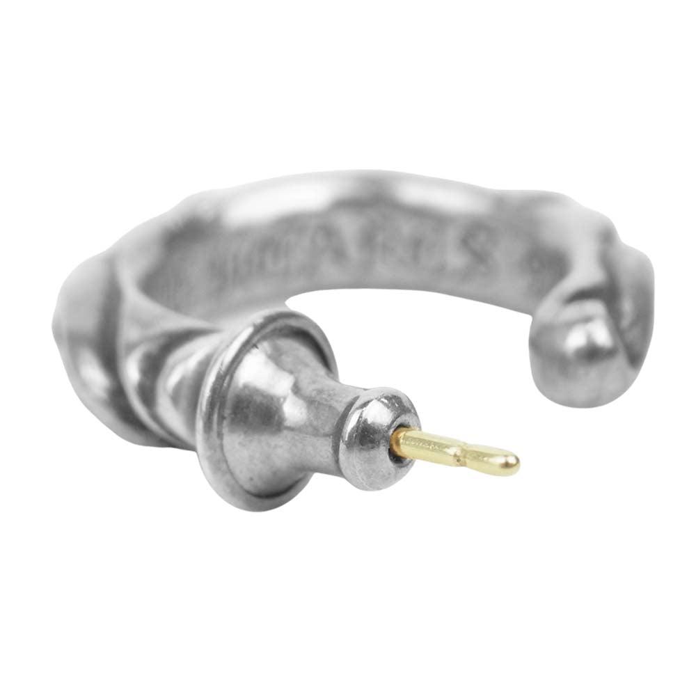 CHROME HEARTS クロムハーツ（原本有） HOOP SCROOL スクロール フープ ピアス シルバー系【中古】