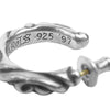 CHROME HEARTS クロムハーツ（原本有） HOOP SCROOL スクロール フープ ピアス シルバー系【中古】