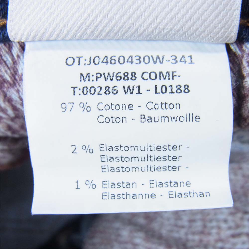 JACOB COHEN ヤコブコーエン イタリア製 PW622 ストレッチ デニム パンツ インディゴブルー系 33【美品】【中古】