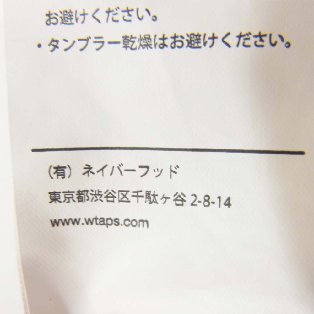 WTAPS ダブルタップス 20ss 201PCDT-ST11S  WTINC TEE ホワイト系 05【中古】