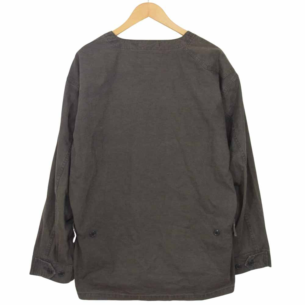 WTAPS ダブルタップス 20SS 201TQDT-SHM01 Scout LS スカウト ロングスリーブ シャツ ノーカラー ジャケット グレー系 03【中古】